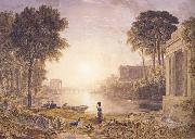 George Barret Classical Landscape Sunset (mk47) china oil painting reproduction